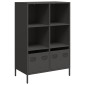 vidaXL Ντουλάπι Μαύρο 68x39x103,5 εκ. από Χάλυβα