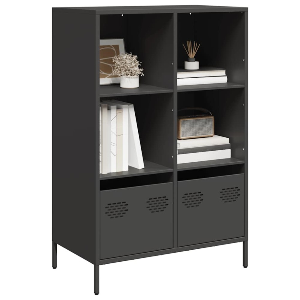 vidaXL Ντουλάπι Μαύρο 68x39x103,5 εκ. από Χάλυβα