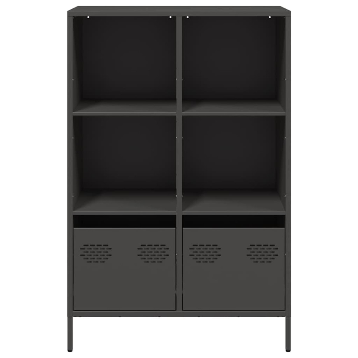 vidaXL Ντουλάπι Μαύρο 68x39x103,5 εκ. από Χάλυβα
