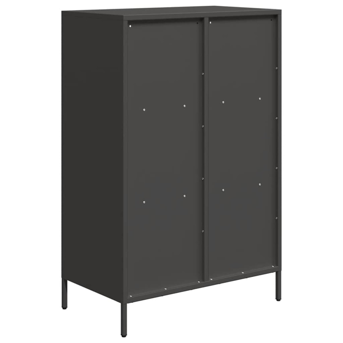 vidaXL Ντουλάπι Μαύρο 68x39x103,5 εκ. από Χάλυβα