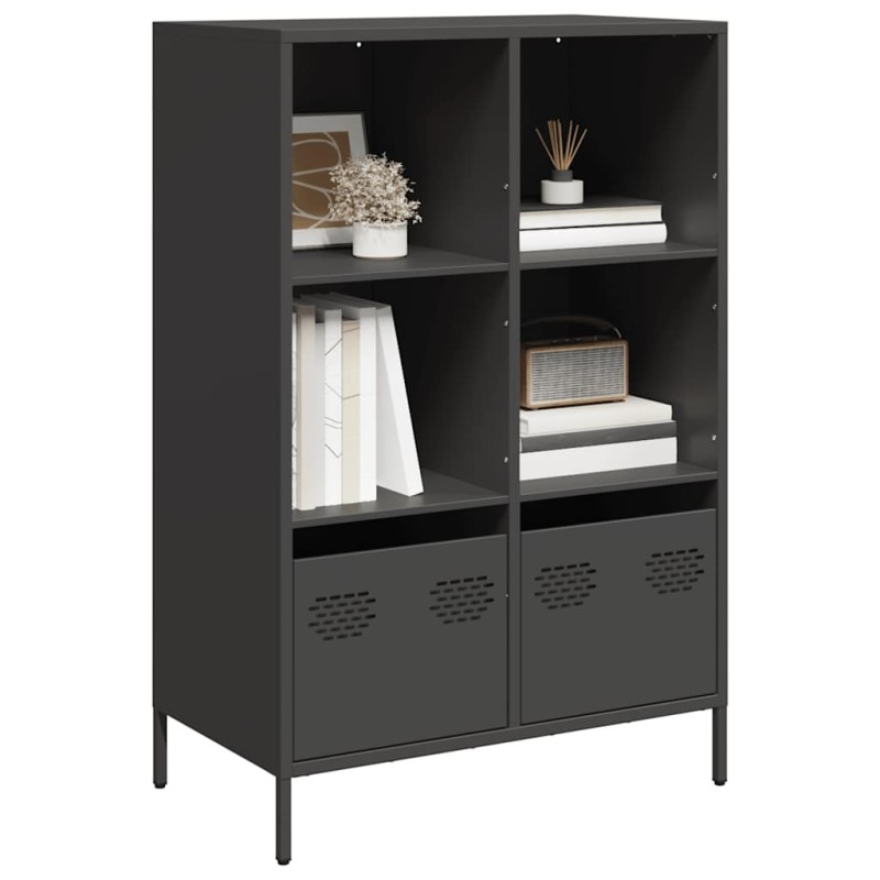 vidaXL Ντουλάπι Μαύρο 68x39x103,5 εκ. από Χάλυβα
