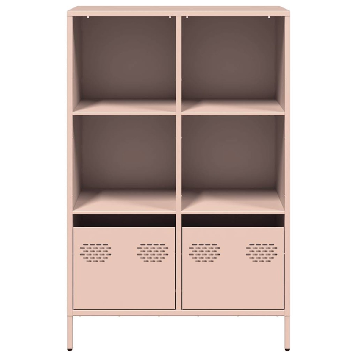 vidaXL Ντουλάπα Ροζ 68x39x103,5 εκ. από Χάλυβα