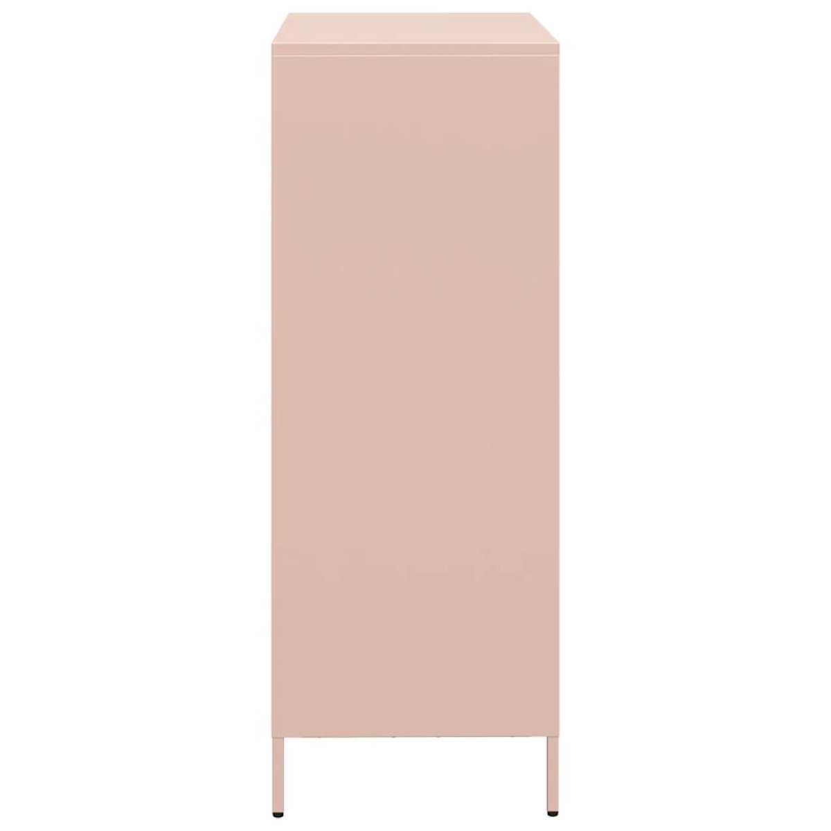 vidaXL Ντουλάπα Ροζ 68x39x103,5 εκ. από Χάλυβα