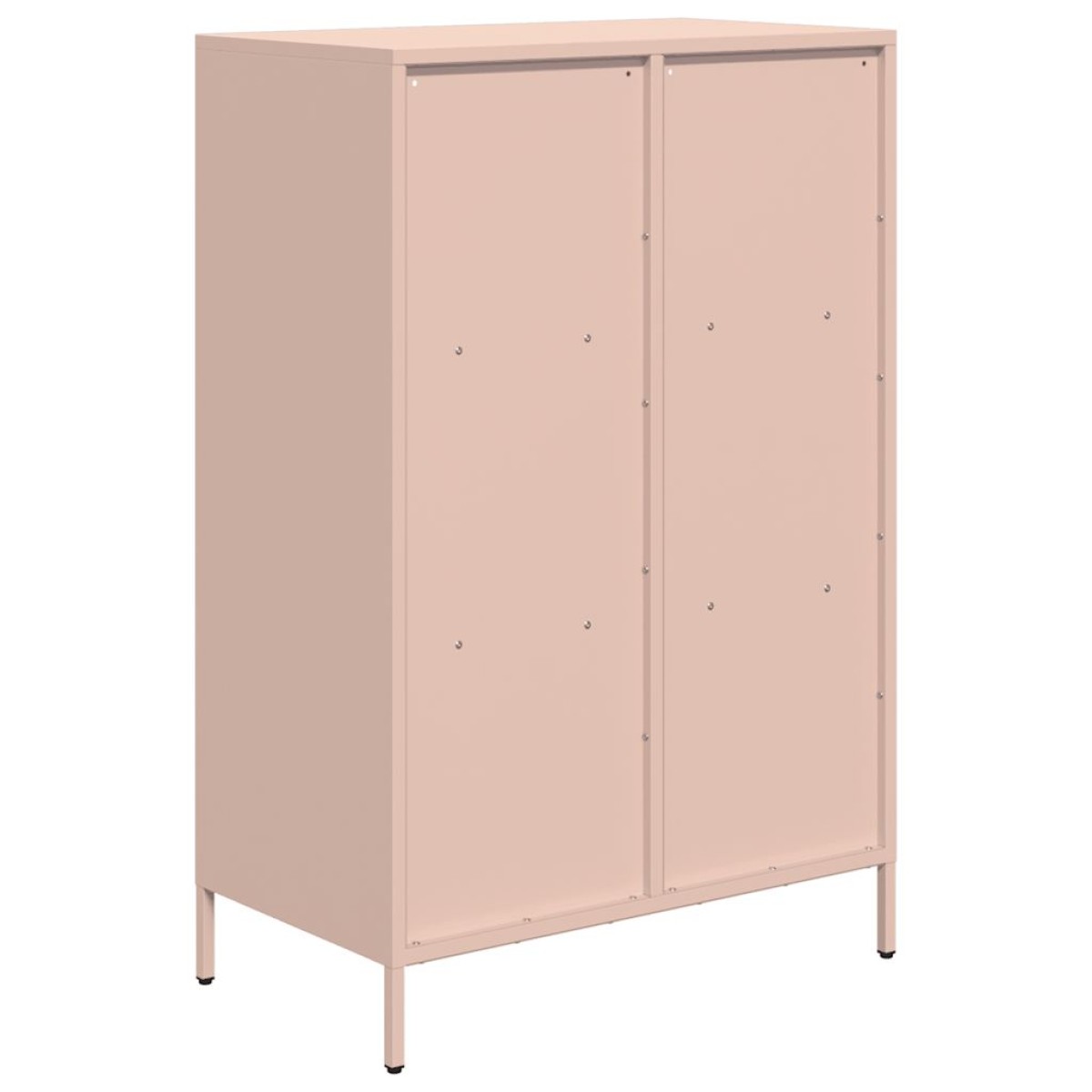 vidaXL Ντουλάπα Ροζ 68x39x103,5 εκ. από Χάλυβα