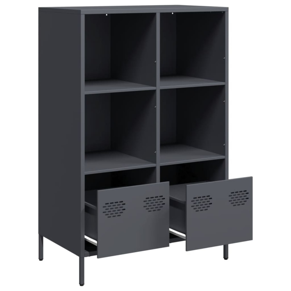 vidaXL Ντουλάπι Ανθρακί 68x39x103,5 εκ. από Χάλυβα