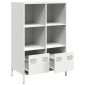 vidaXL Ντουλάπα Λευκό 68x39x103,5 εκ. από Χάλυβα