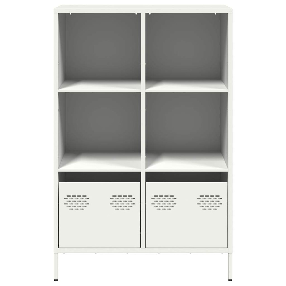 vidaXL Ντουλάπα Λευκό 68x39x103,5 εκ. από Χάλυβα