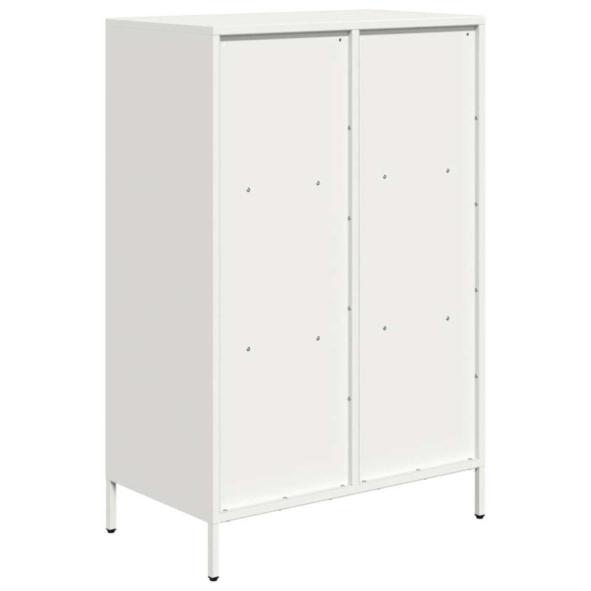 vidaXL Ντουλάπα Λευκό 68x39x103,5 εκ. από Χάλυβα