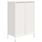 vidaXL Ντουλάπα Λευκό 68x39x103,5 εκ. από Χάλυβα