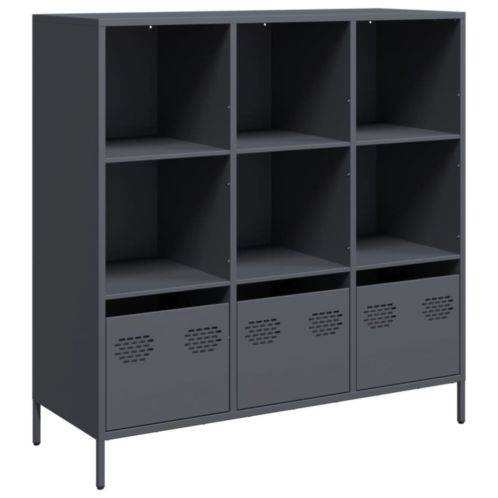 vidaXL Ντουλάπι Ανθρακί 101,5x39x103,5 εκ. από Ατσάλι