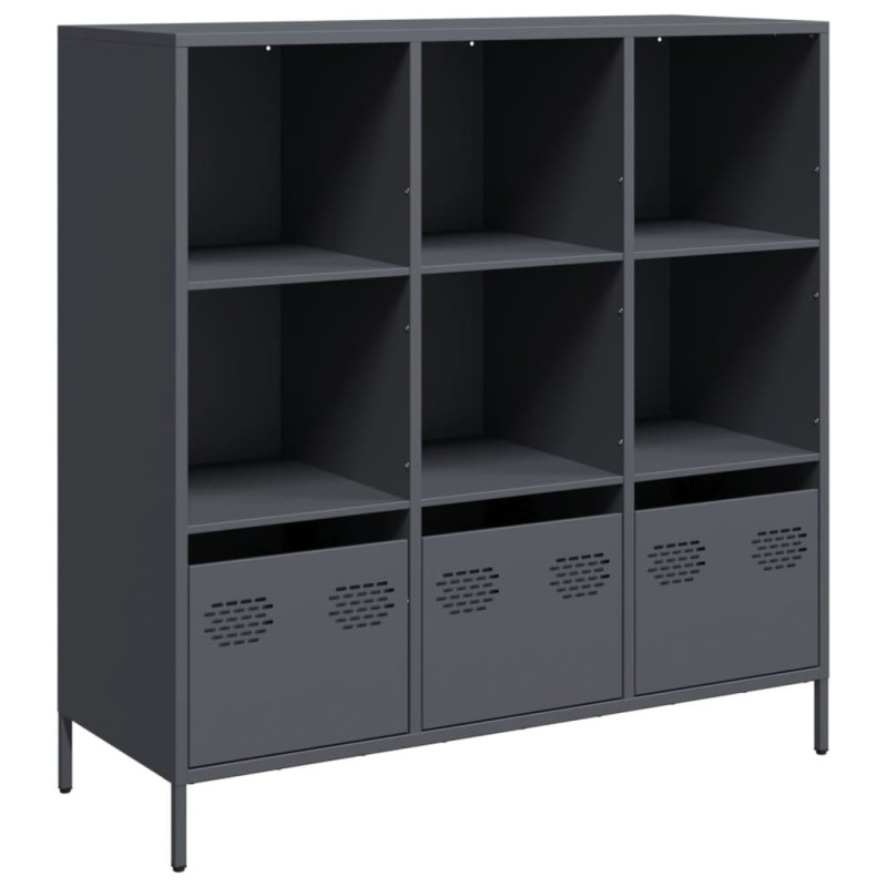 vidaXL Ντουλάπι Ανθρακί 101,5x39x103,5 εκ. από Ατσάλι