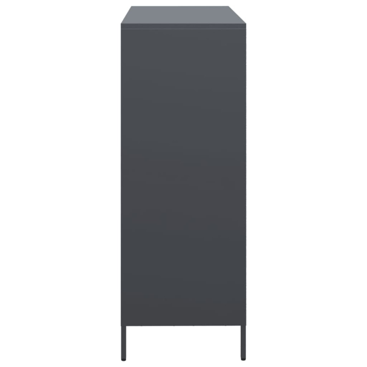 vidaXL Ντουλάπι Ανθρακί 101,5x39x103,5 εκ. από Ατσάλι