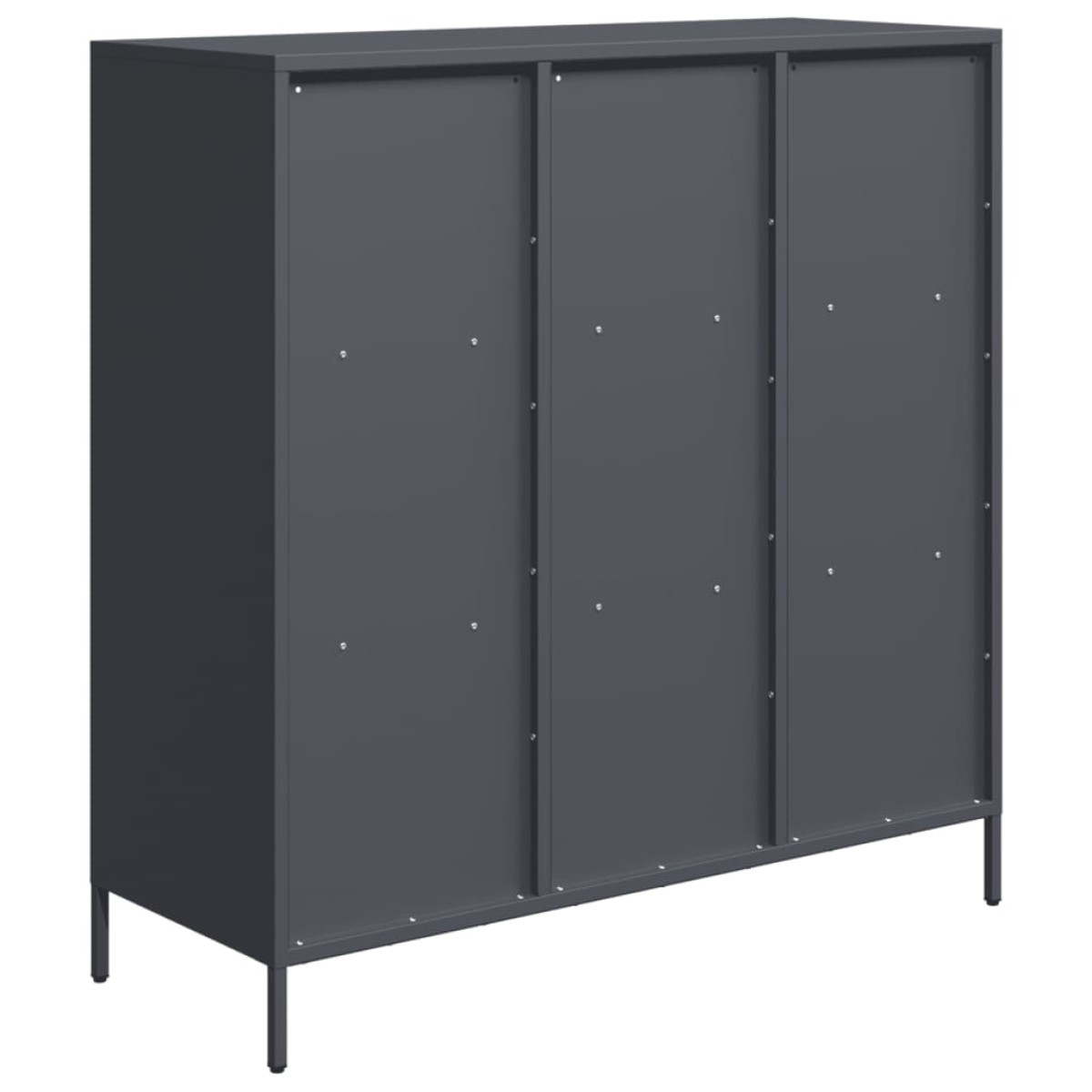 vidaXL Ντουλάπι Ανθρακί 101,5x39x103,5 εκ. από Ατσάλι