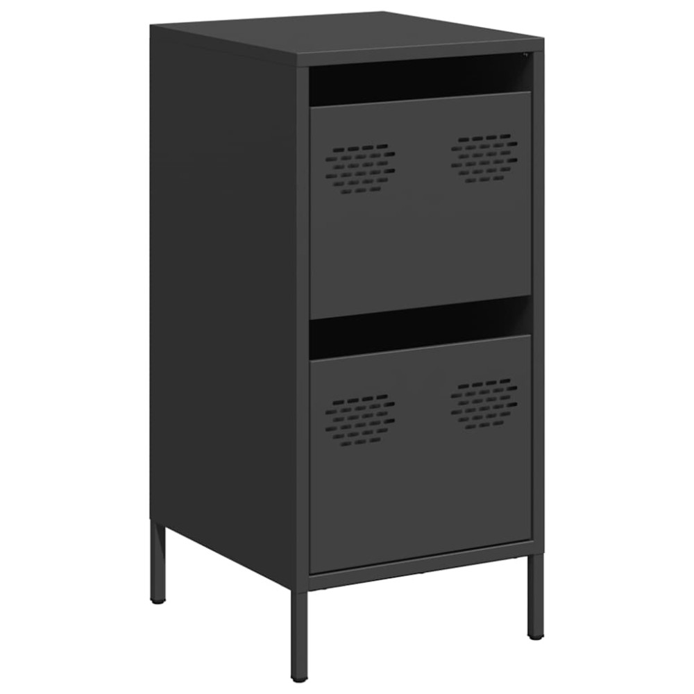 vidaXL Ντουλάπι Μαύρο 35x39x73,5 εκ. από Χάλυβα Ψυχρής Έλασης