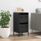 vidaXL Ντουλάπι Μαύρο 35x39x73,5 εκ. από Χάλυβα Ψυχρής Έλασης