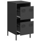 vidaXL Ντουλάπι Μαύρο 35x39x73,5 εκ. από Χάλυβα Ψυχρής Έλασης
