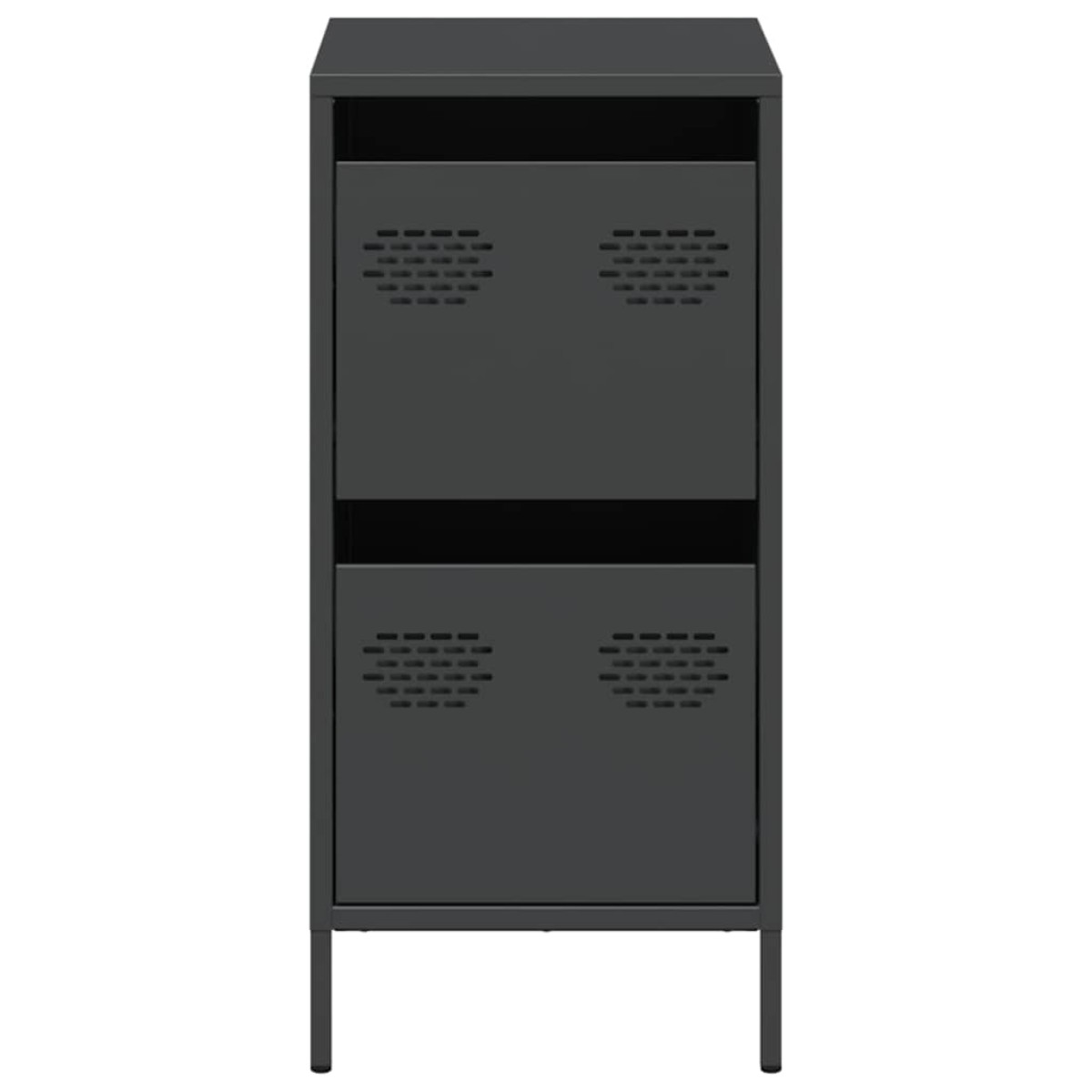 vidaXL Ντουλάπι Μαύρο 35x39x73,5 εκ. από Χάλυβα Ψυχρής Έλασης