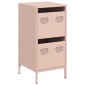 vidaXL Ντουλάπι Ροζ 35x39x73,5 εκ. από Χάλυβα Ψυχρής Έλασης