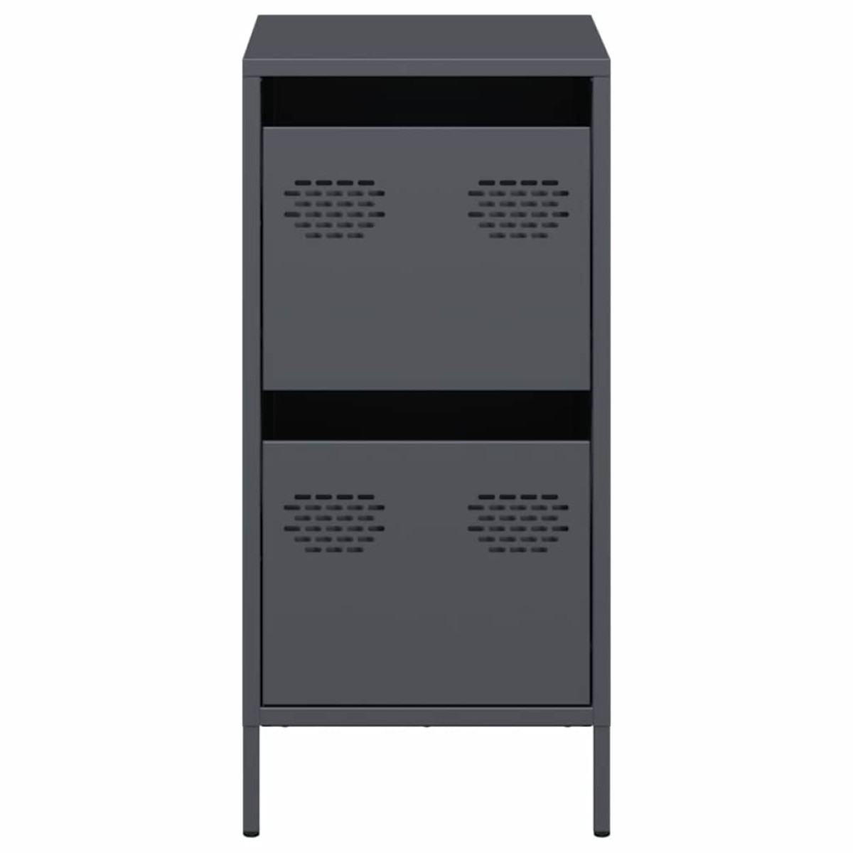vidaXL Ντουλάπι Ανθρακί 35x39x73,5 εκ. από Χάλυβα Ψυχρής Έλασης