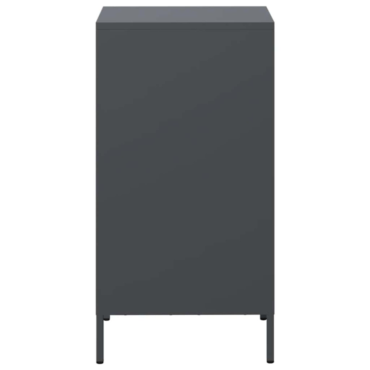 vidaXL Ντουλάπι Ανθρακί 35x39x73,5 εκ. από Χάλυβα Ψυχρής Έλασης