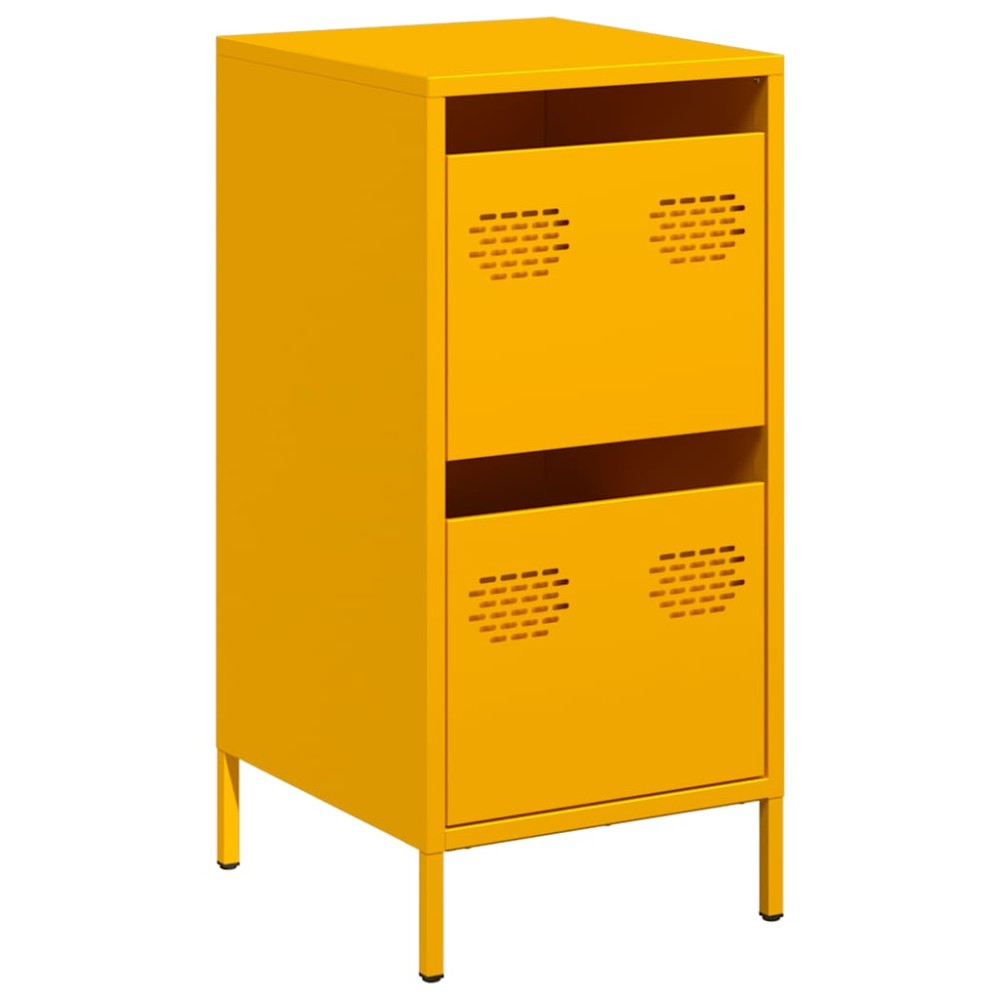 vidaXL Ντουλάπι Μουσταρδί 35x39x73,5 εκ. από Χάλυβα Ψυχρής Έλασης