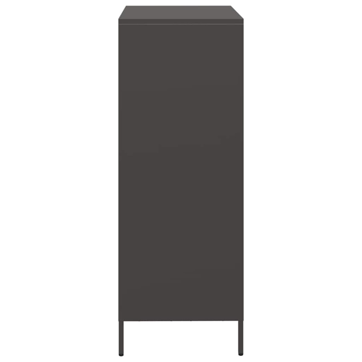 vidaXL Ντουλάπι Μαύρο 39x35x103,5 εκ. από Ατσάλι