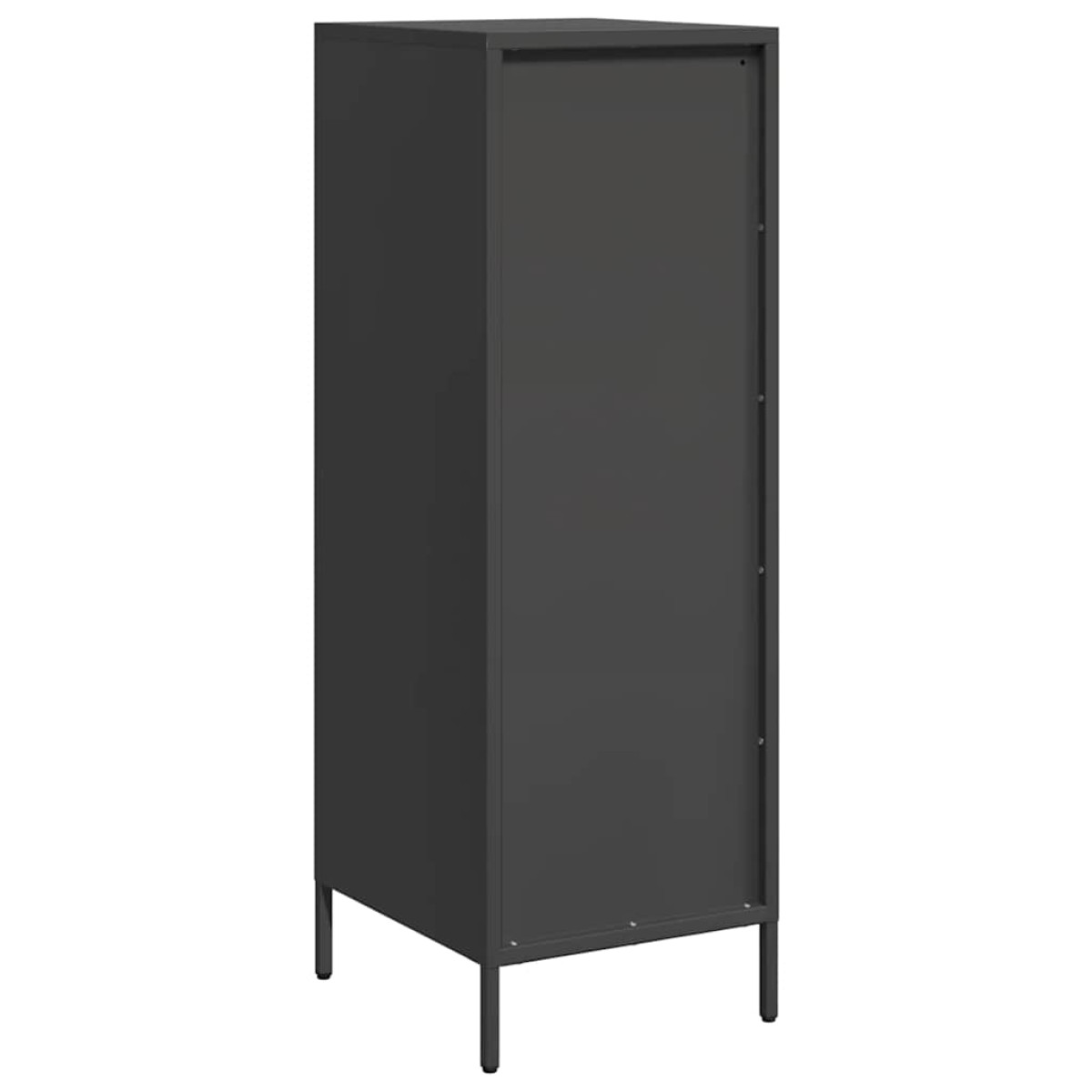 vidaXL Ντουλάπι Μαύρο 39x35x103,5 εκ. από Ατσάλι