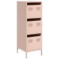 vidaXL Ντουλάπι Ροζ 39x35x103,5 εκ. από Ατσάλι