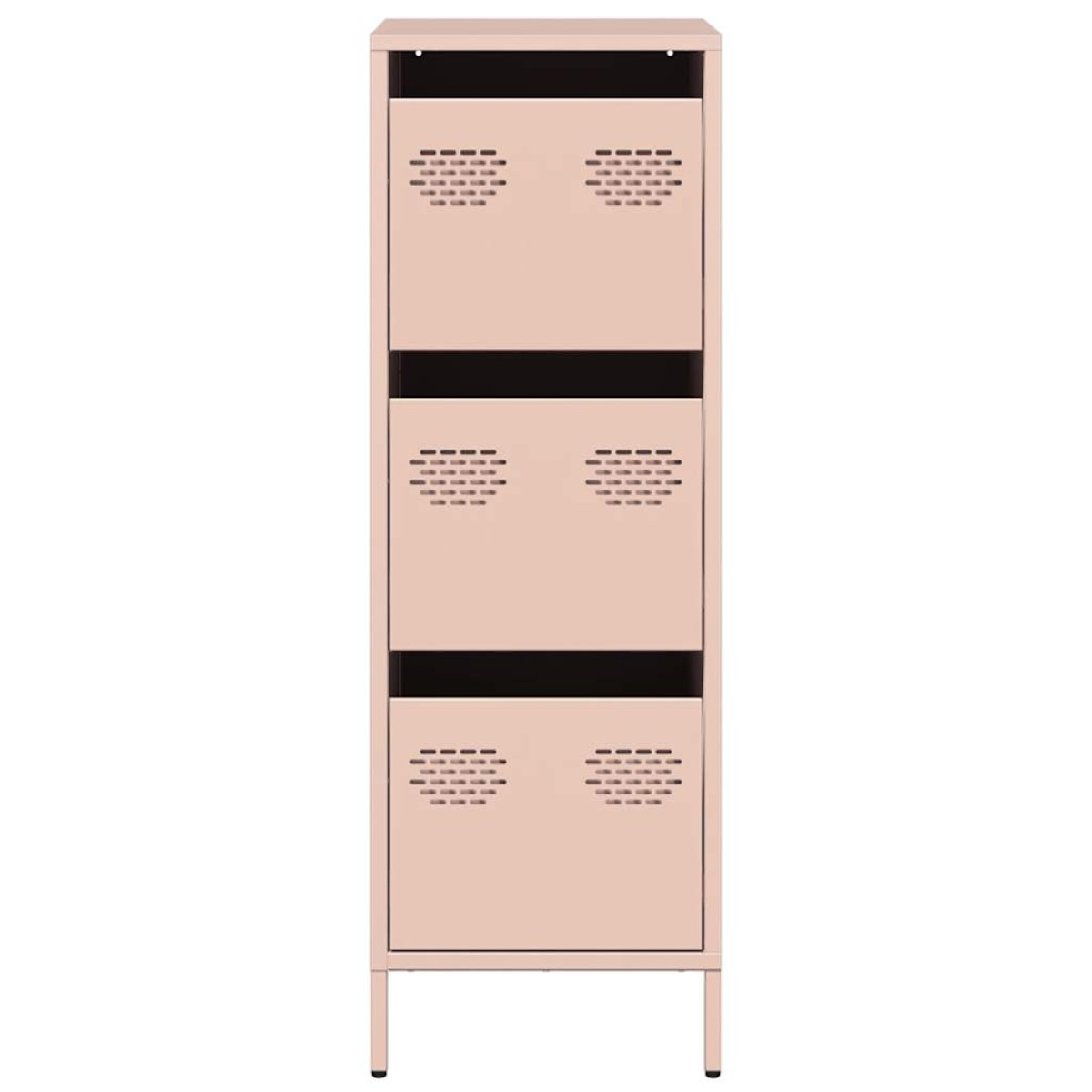 vidaXL Ντουλάπι Ροζ 39x35x103,5 εκ. από Ατσάλι
