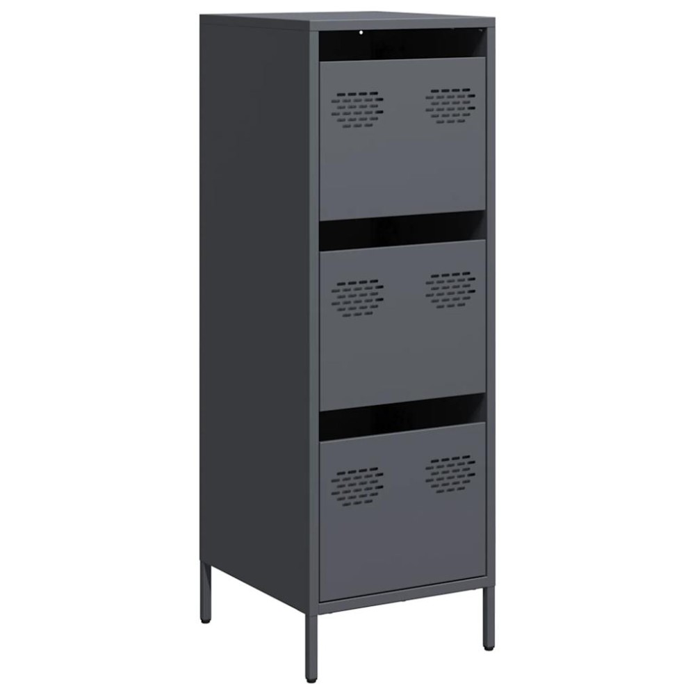 vidaXL Ντουλάπι Ανθρακί 39x35x103,5 εκ. από Ατσάλι