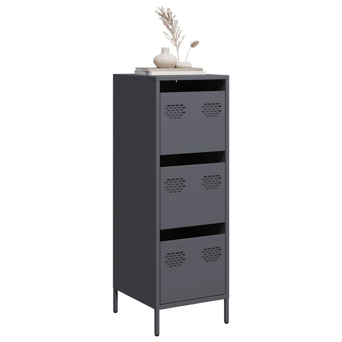 vidaXL Ντουλάπι Ανθρακί 39x35x103,5 εκ. από Ατσάλι