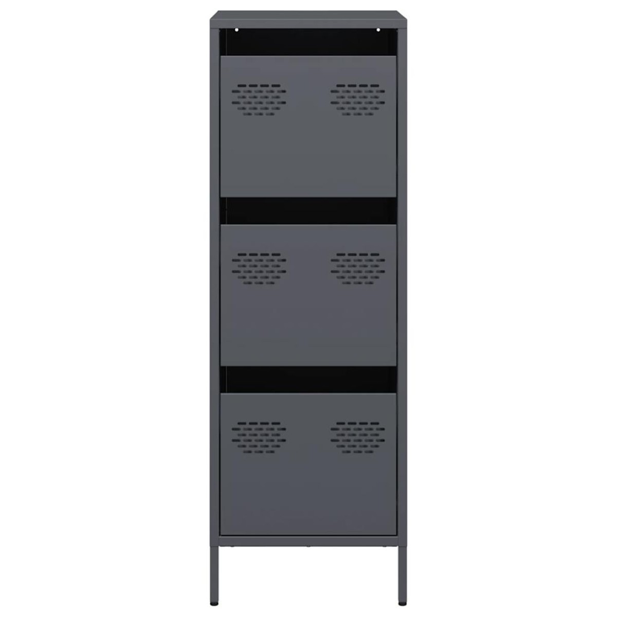 vidaXL Ντουλάπι Ανθρακί 39x35x103,5 εκ. από Ατσάλι