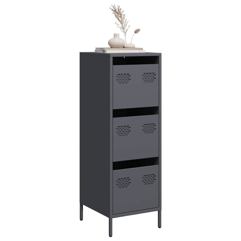 vidaXL Ντουλάπι Ανθρακί 39x35x103,5 εκ. από Ατσάλι