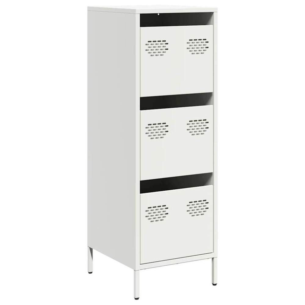 vidaXL Ντουλάπι Λευκό 39x35x103,5 εκ. από Ατσάλι