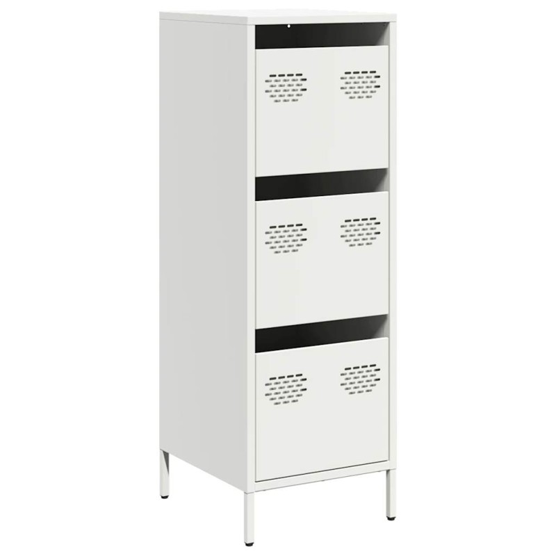 vidaXL Ντουλάπι Λευκό 39x35x103,5 εκ. από Ατσάλι