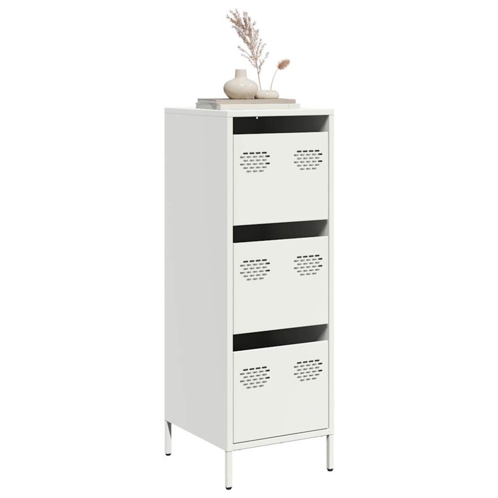 vidaXL Ντουλάπι Λευκό 39x35x103,5 εκ. από Ατσάλι