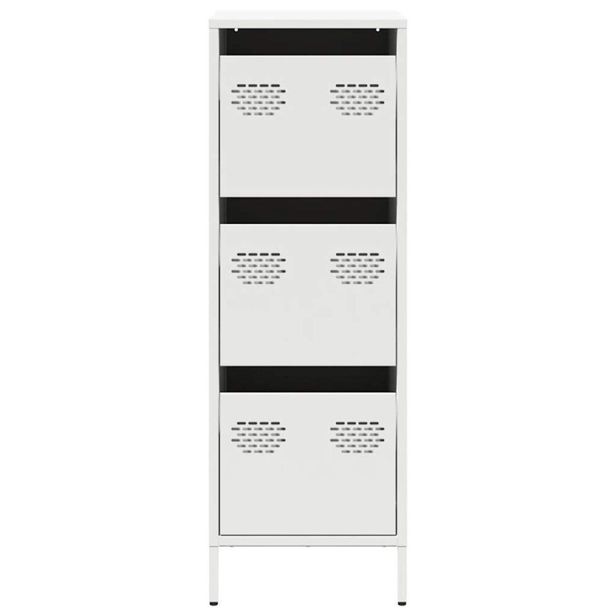 vidaXL Ντουλάπι Λευκό 39x35x103,5 εκ. από Ατσάλι