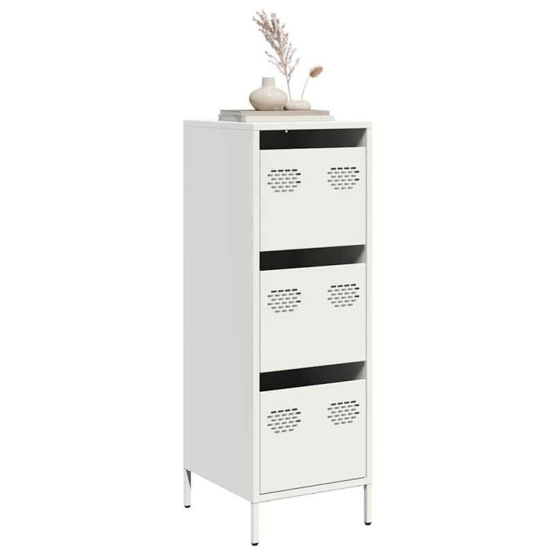 vidaXL Ντουλάπι Λευκό 39x35x103,5 εκ. από Ατσάλι