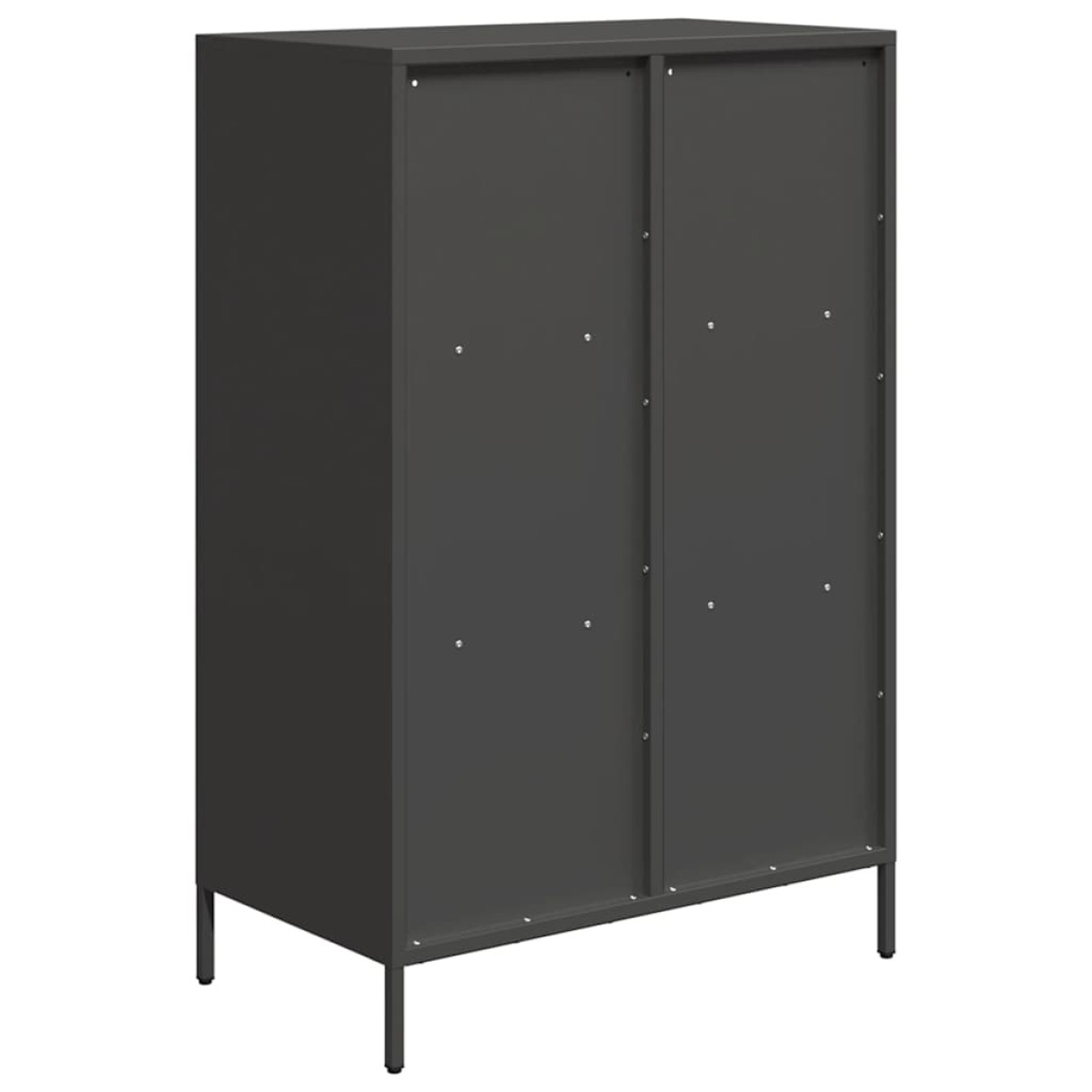 vidaXL Ντουλάπι Μαύρο 68x39x103,5 εκ. από Χάλυβα