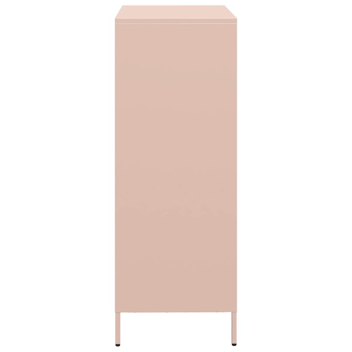 vidaXL Ντουλάπα Ροζ 68x39x103,5 εκ. από Χάλυβα