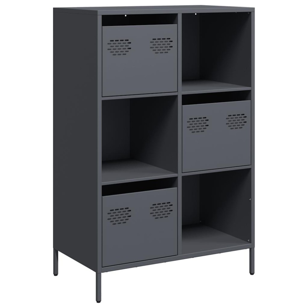 vidaXL Ντουλάπι Ανθρακί 68x39x103,5 εκ. από Χάλυβα