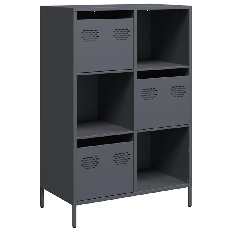 vidaXL Ντουλάπι Ανθρακί 68x39x103,5 εκ. από Χάλυβα
