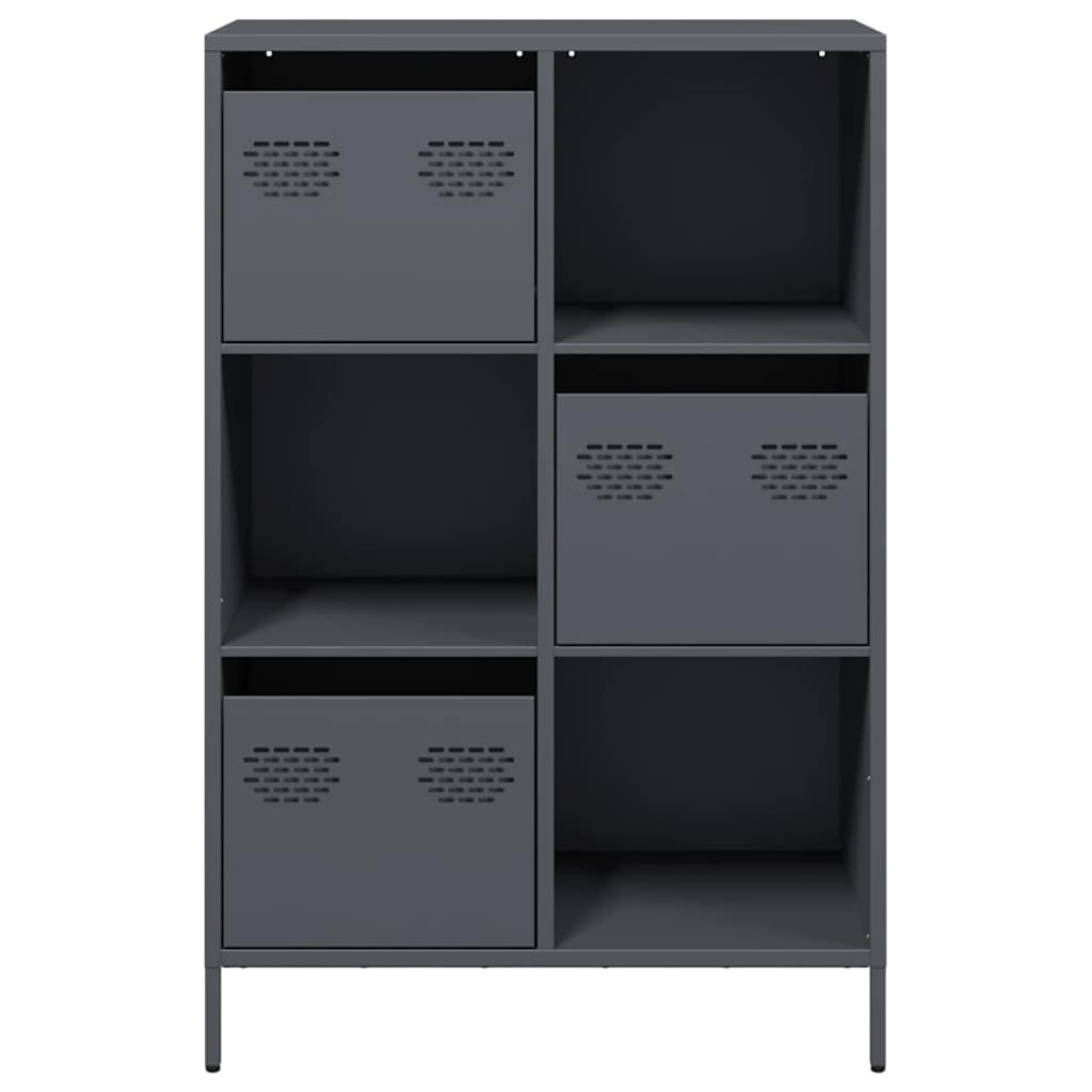 vidaXL Ντουλάπι Ανθρακί 68x39x103,5 εκ. από Χάλυβα