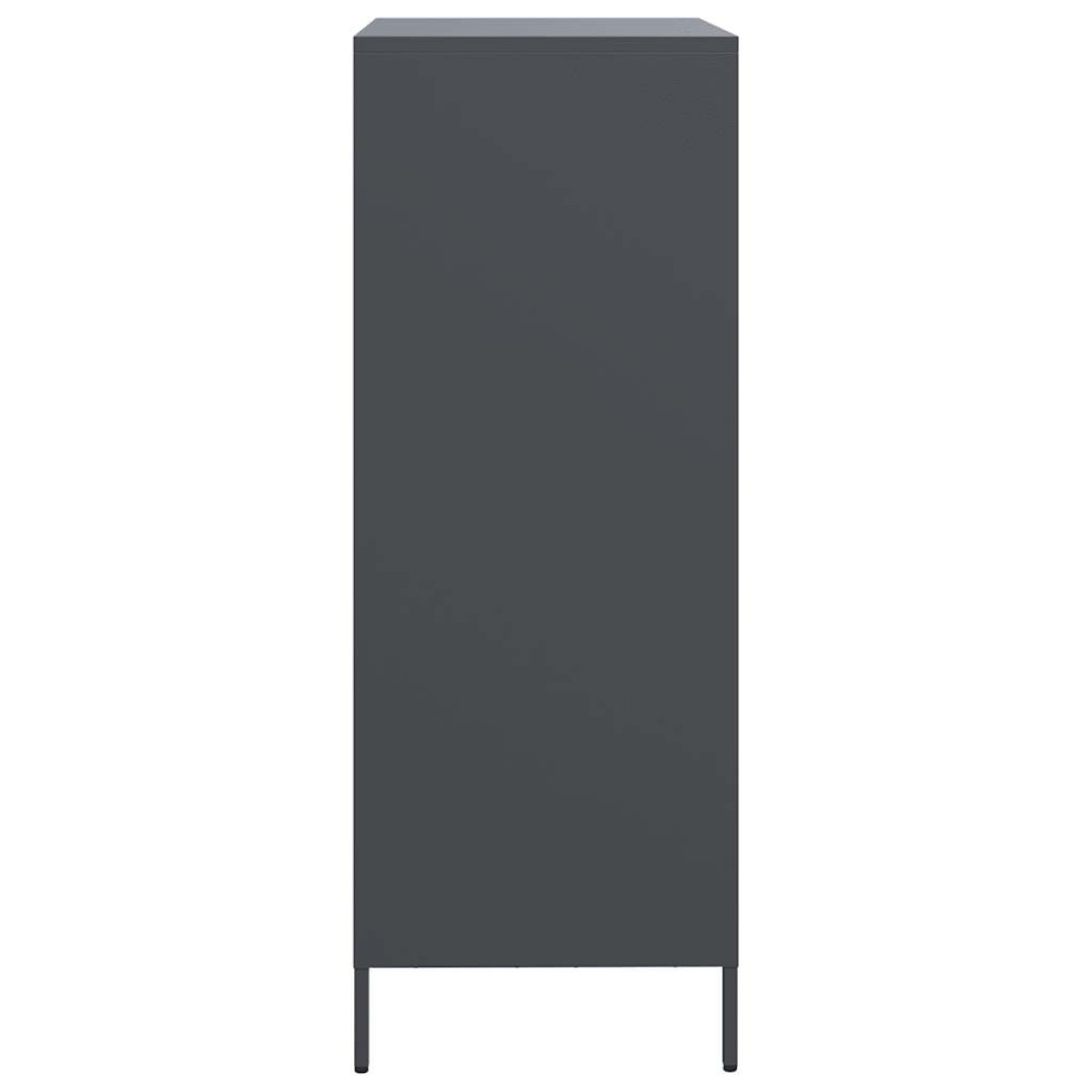 vidaXL Ντουλάπι Ανθρακί 68x39x103,5 εκ. από Χάλυβα