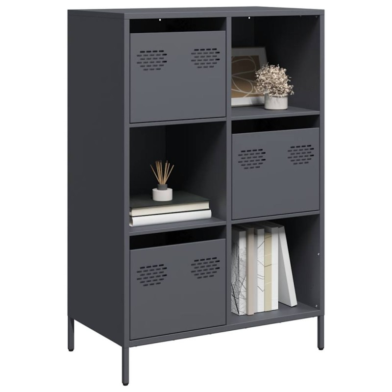 vidaXL Ντουλάπι Ανθρακί 68x39x103,5 εκ. από Χάλυβα