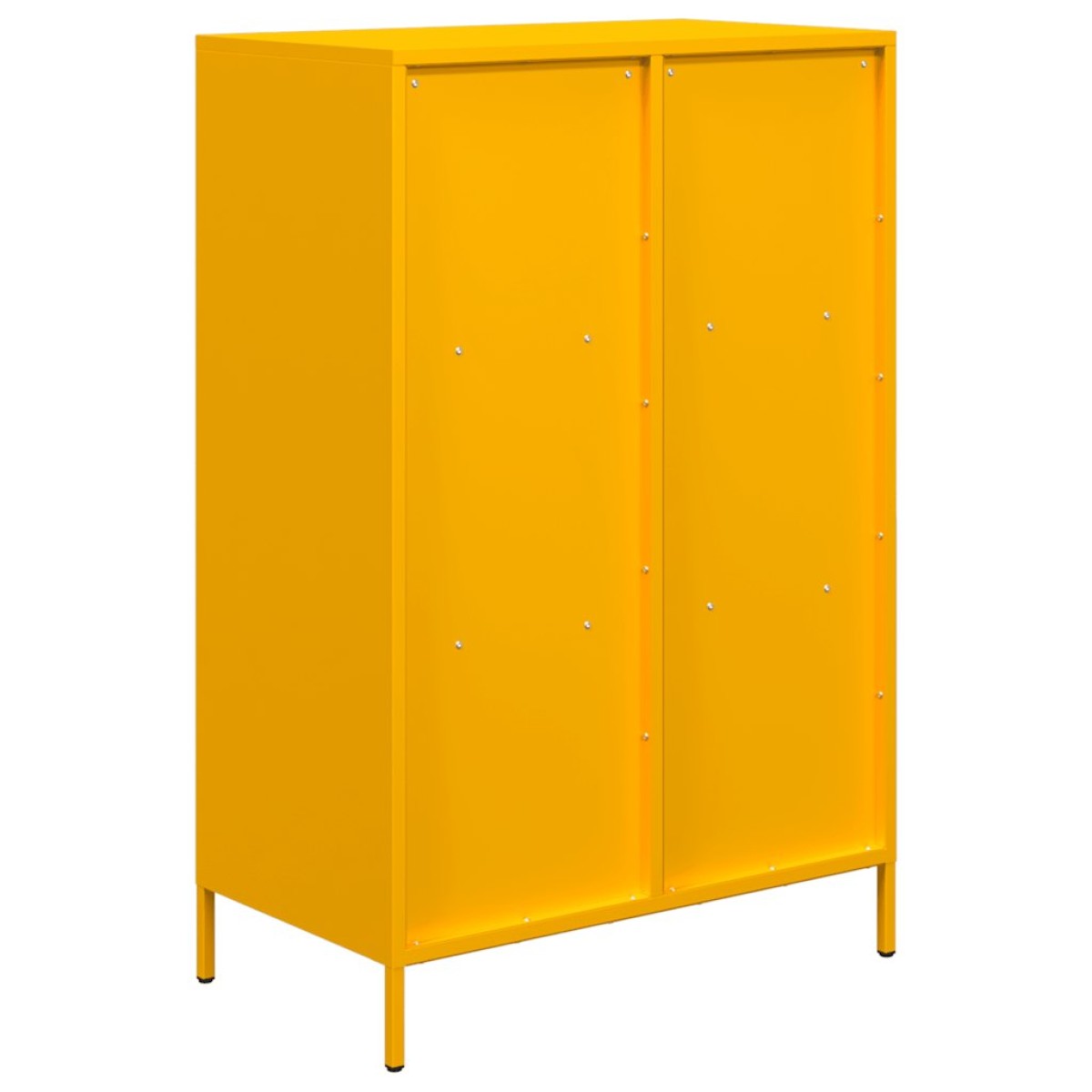 vidaXL Ντουλάπι Μουσταρδί 68x39x103,5 εκ. από Ατσάλι