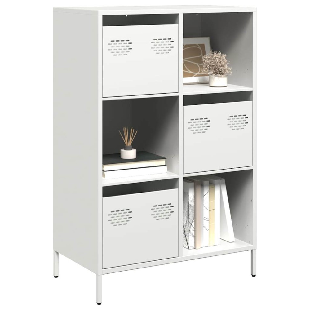 vidaXL Ντουλάπα Λευκό 68x39x103,5 εκ. από Χάλυβα
