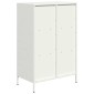 vidaXL Ντουλάπα Λευκό 68x39x103,5 εκ. από Χάλυβα