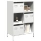 vidaXL Ντουλάπα Λευκό 68x39x103,5 εκ. από Χάλυβα