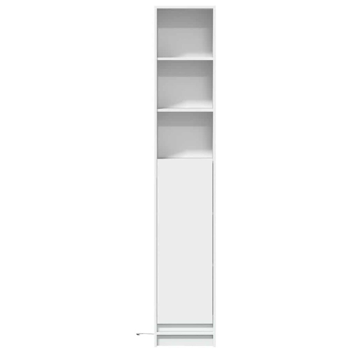 vidaXL Μπουφές με Φώτα LED Λευκός 36x32,5x200 εκ. Επεξεργασμένο Ξύλο